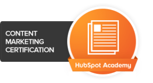 Certification Content Marketing Hubspot